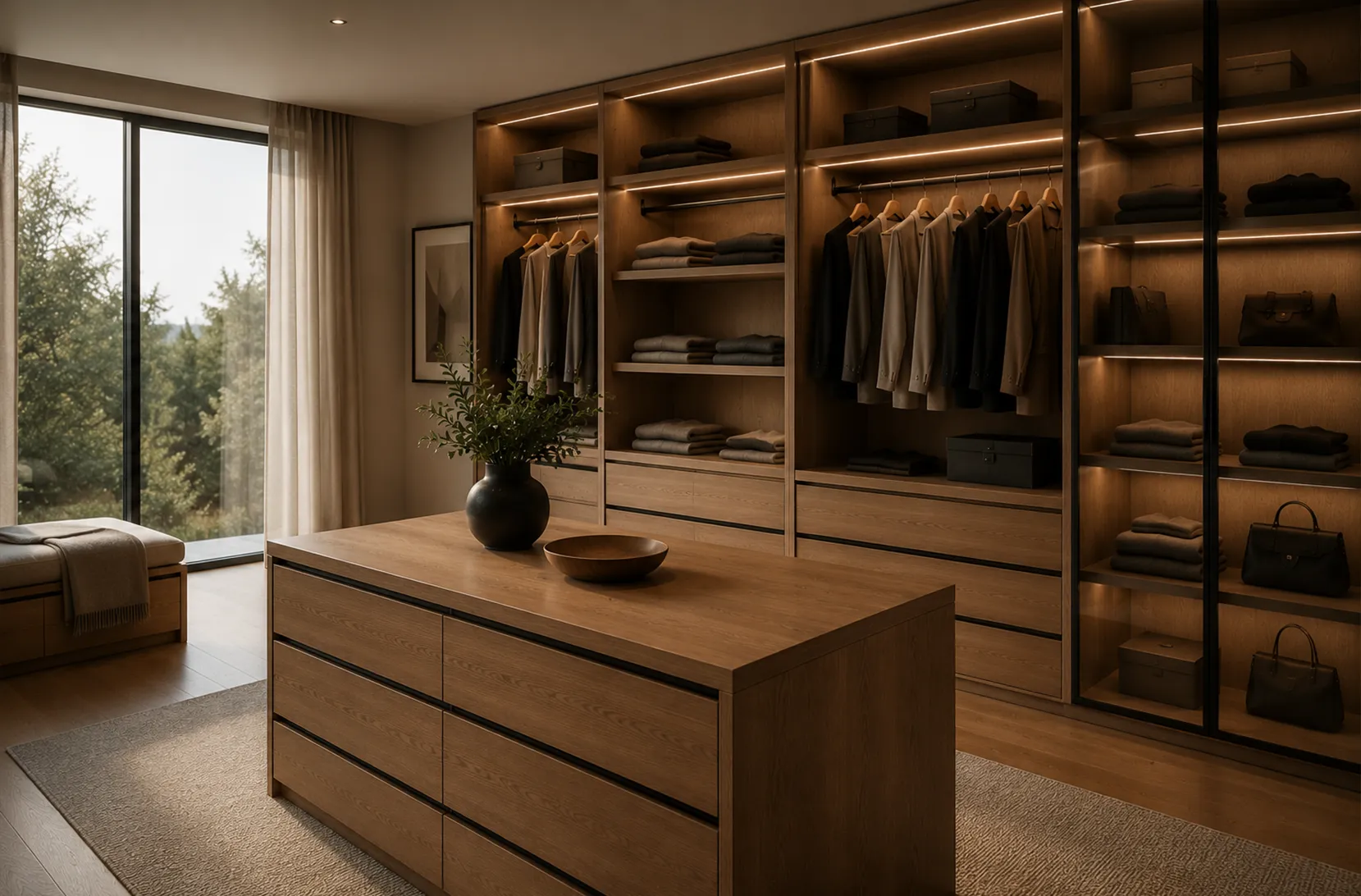 Fabrication et pose de dressing à Cluny, BWOOD Menuiserie à Cluny