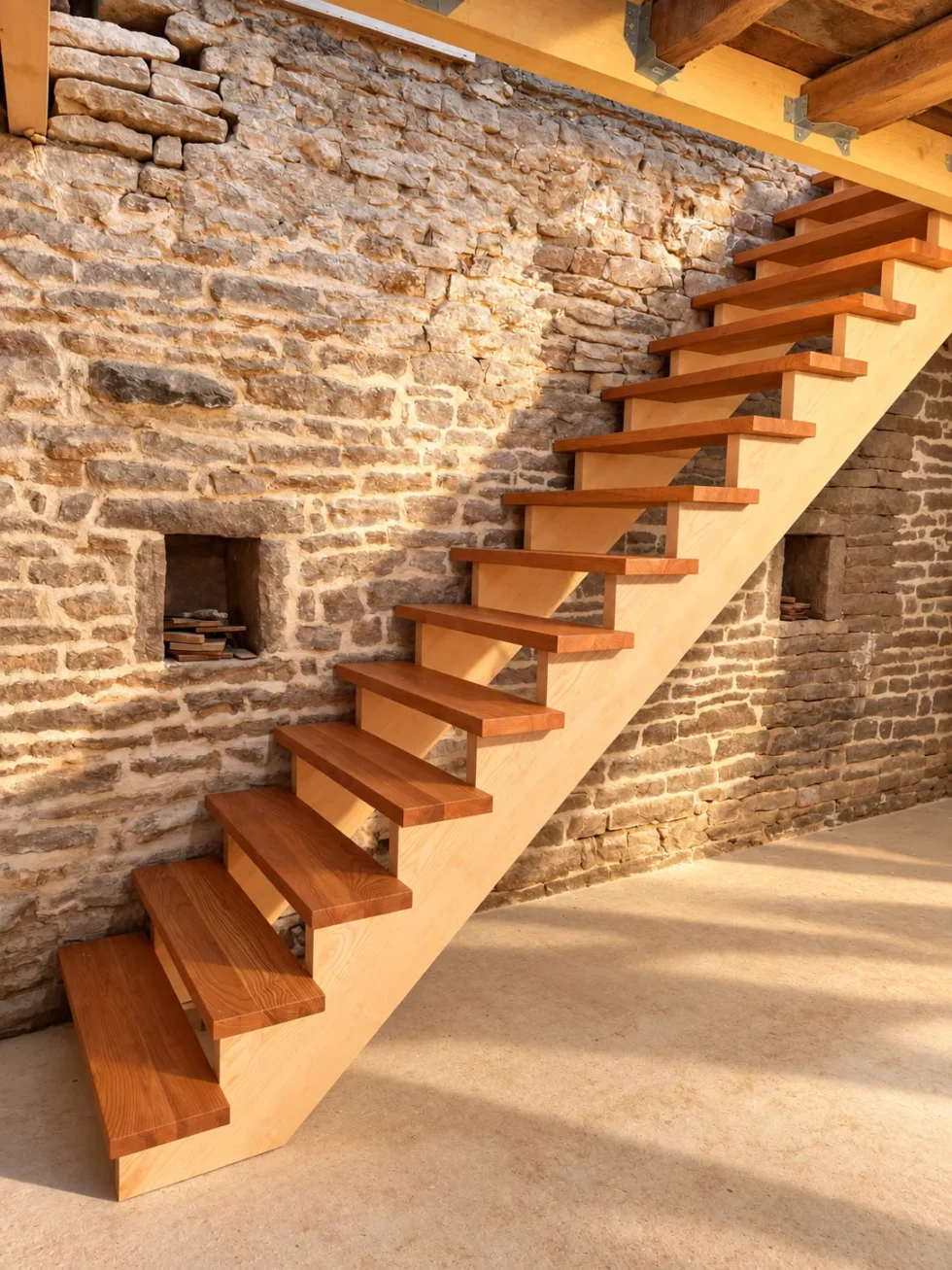Fabrication et pose d’escaliers à Cluny